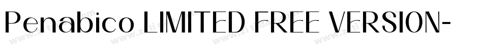 Penabico LIMITED FREE VERSION字体转换